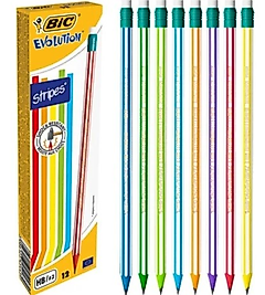 BIC KURŞUN KALEM EVOLUTION SİLGİLİ 12 Lİ 8960342