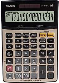CASIO HESAP MAKİNESİ DJ - 240D PLUS 14 Hane