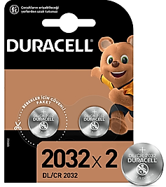 DURACELL PİL DÜĞME 3V 2 Lİ 2032