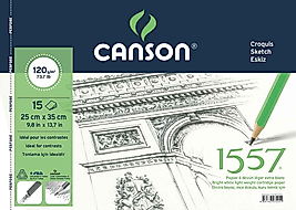 CANSON RESİM VE ÇİZİM BLOĞU 1557 25x35 120 GR 15 YP 120152535