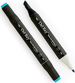 DEL REY GRAFİK MARKÖR TWIN MN-DR063 CARULEAN BLUE3