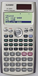 CASIO HESAP MAKİNESİ FİNANSAL FC-200V
