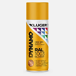 KLUGER DYNAMO Akrilik 400 Ml. Sprey Boya Taksi Sarı RAL 1003 - (127)