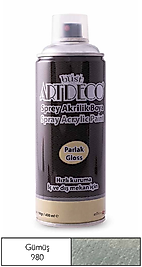 ARTDECO SPREY BOYA AKRİLİK 400 ML GÜMÜŞ Y-400-980