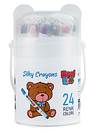 KRAF KIDS PASTEL BOYA SILKY CRAYON 24 LÜ KK505