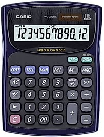 CASIO HESAP MAKİNESİ MASAÜSTÜ WD-220MS 12 HANE