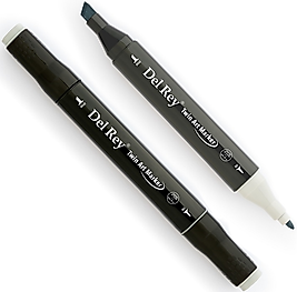DEL REY GRAFİK MARKÖR TWIN MN-DRCG2 COOL GREY