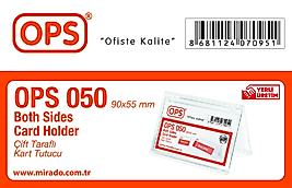 OPS DP 050 ÇİFT TARAFLI YATAY KART TUTUCU KARTVİZİTLİK