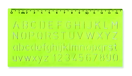 HATAS YAZI-HARF ŞABLONU BÜYÜK HARF 10 MM. 02257