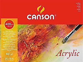 CANSON AKRİLİK BOYA BLOĞU 24x32 400 GR 50 SF 200807412