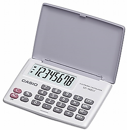 CASIO HESAP MAKİNESİ CEP TİPİ LC-160LV-WE 8 HANE