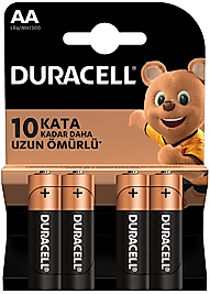 DURACELL PİL 4 LÜ AA KALEM