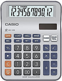 CASIO HESAP MAKİNESİ MASAÜSTÜ MC-12M 12 HANE