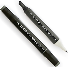 DEL REY GRAFİK MARKÖR TWIN MN-DRCG7 COOL GREY