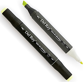 DEL REY GRAFİK MARKÖR TWIN MN-DR173 DIM GREEN