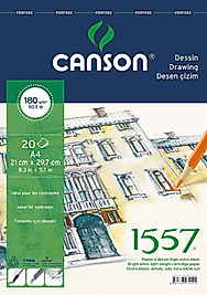 CANSON RESİM VE ÇİZİM BLOĞU 1557 A4 180 GR 20 YP FCNS18020A4US