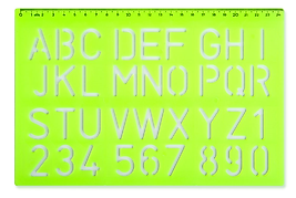 HATAS YAZI-HARF ŞABLONU BÜYÜK HARF 30 MM. 02259