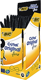 BIC TÜKENMEZ KALEM CRISTAL FINE 50 Lİ SİYAH 872731