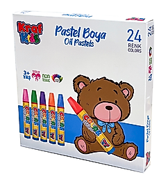 KRAF KIDS PASTEL BOYA 24 LÜ KK520