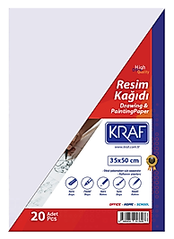 KRAF RESİM KAĞIDI 35x50cm 20 Lİ