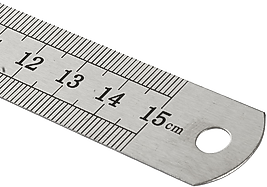 KRAF ÇELİK CETVEL 15 CM INCH ÖLÇÜLÜ 515G