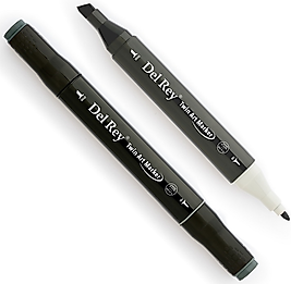 DEL REY GRAFİK MARKÖR TWIN MN-DRGG9 GREEN GREY