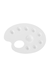 OPS RP 109 19 CM. GODELİ OVAL RESİM PALETİ BEYAZ
