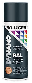 KLUGER DYNAMO Akrilik 400 Ml. Sprey Boya  Antrasit Mat  RAL 7016 - (118)