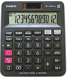 CASIO HESAP MAKİNESİ MASAÜSTÜ MJ-120DPLUS 12 HANE