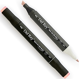 DEL REY GRAFİK MARKÖR TWIN MN-DR140 LIGHT ORANGE