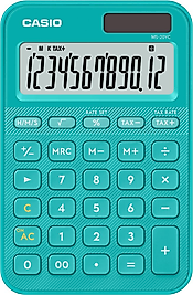 CASIO HESAP MAKİNESİ MASAÜSTÜ MS-20YC-TU-W-DP