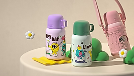 SHOTAY MATARA ÇELİK TERMOS 480 ML CARTOON (4 ASS.) SHT-ST-8817