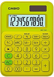 CASIO HESAP MAKİNESİ MS-7UC-YG