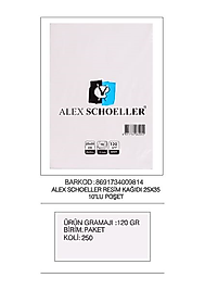 ALEX RESİM KAĞIDI 25x35 120 GR 10 LU ALX-9814
