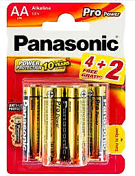 PANASONIC ALKALIN PRO POWER 1,5 Volt Kalem Pil 6'lı ( LR6PPG/6BP)