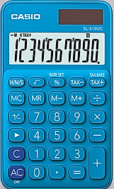 CASIO HESAP MAKİNESİ CEP TİPİ SL-310UC-BU-N-DC 10 HANE