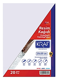 KRAF RESİM KAĞIDI 25x35cm 20 Lİ