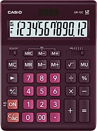CASIO HESAP MAKİNESİ MASAÜSTÜ GR - 12C - WR - W - DP Siyah