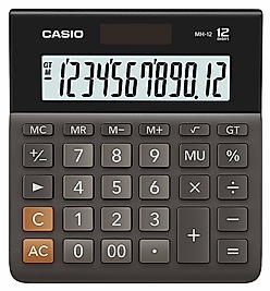 CASIO HESAP MAKİNESİ MASAÜSTÜ MH-12 12 HANE