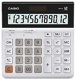 CASIO HESAP MAKİNESİ MASAÜSTÜ DH - 12 - WE 12 Hane