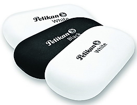 PELİKAN SİLGİ OVAL SİYAH-BEYAZ  621185