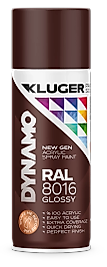 KLUGER DYNAMO Akrilik 400 Ml. Sprey Boya (KAHVERENGİ) RAL 8016 - (124)