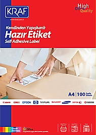 KRAF LASER ETİKET KF-2033 63.5 x 25.4 MM