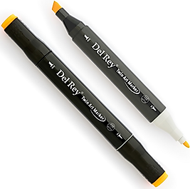 DEL REY GRAFİK MARKÖR TWIN MN-DR122 FLUORESCENT ORANGE