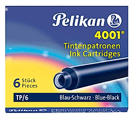 PELİKAN DOLMA KALEM KARTUŞU 4001 KÜÇÜK ROYAL SİYAH 6 LI 301218