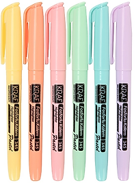 KRAF FOSFORLU KALEM PASTEL KALEM TİPİ 345 6 LI