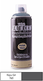 ARTDECO SPREY BOYA AKRİLİK 400 ML KOYU GRİ Y-400-760