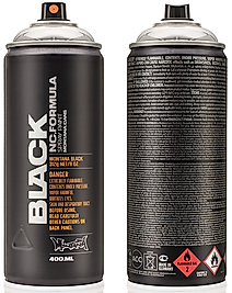 MONTANA BLACK SPREY BOYA 400 ML SILVERCHROME BLK SILVER MO-264764