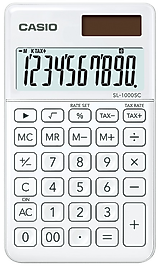 CASIO HESAP MAKİNESİ MASAÜSTÜ SL-1000SC-WE-N-DP BEYAZ