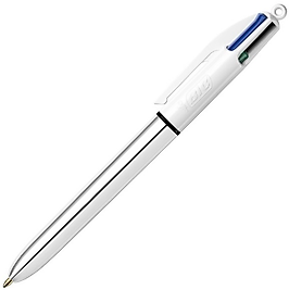 BIC TÜKENMEZ KALEM 4 RENK SHINE  GÜMÜŞ GÖVDE 982873